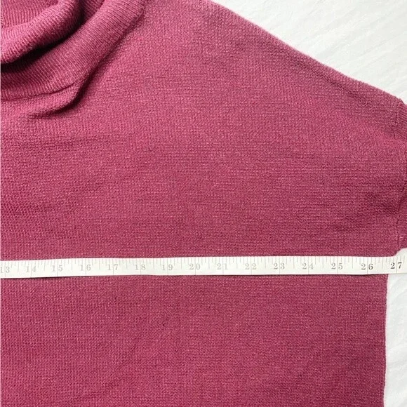 NWT Allison Joy Burgundy Textured Turtleneck Size Large - Picture 9 of 10